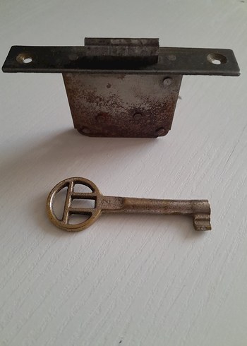 ANTİKA ANAHTARLI KİLİT 2 ADET - Görsel 3