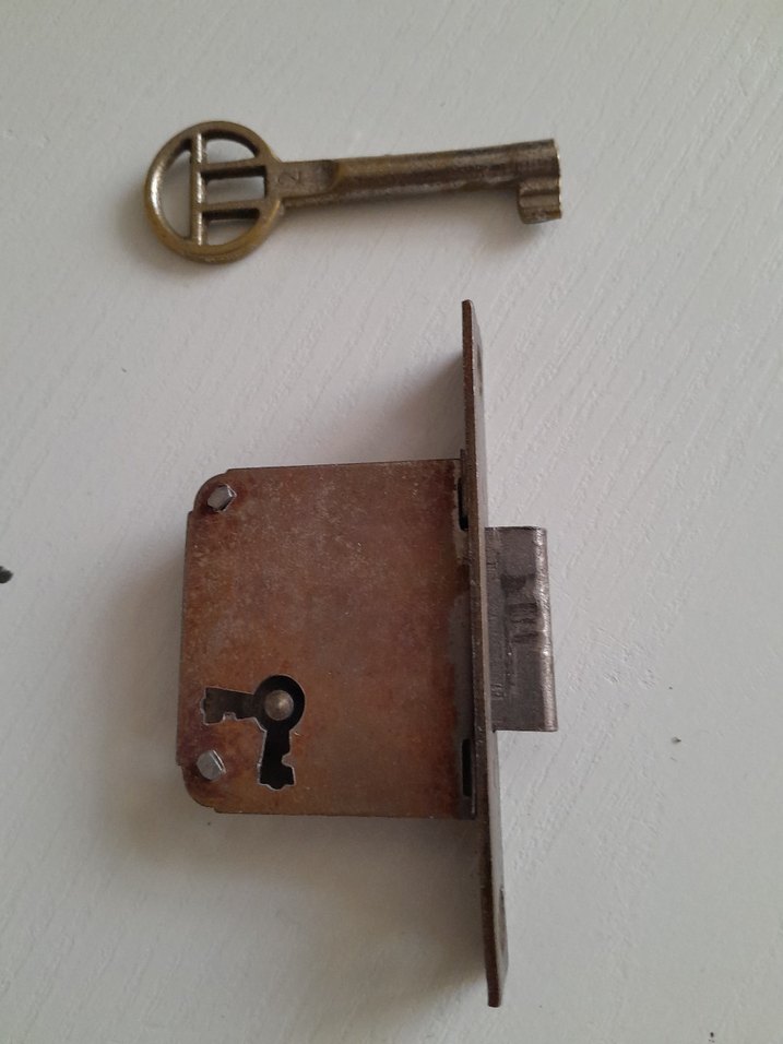 ANTİKA ANAHTARLI KİLİT 2 ADET - Görsel 4