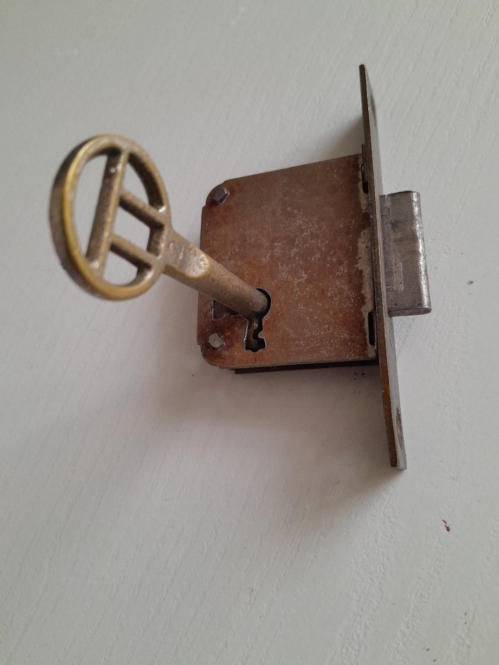 ANTİKA ANAHTARLI KİLİT 2 ADET - Görsel 5