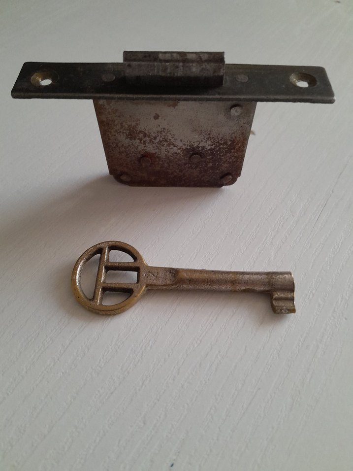 ANTİKA ANAHTARLI KİLİT 2 ADET - Görsel 3