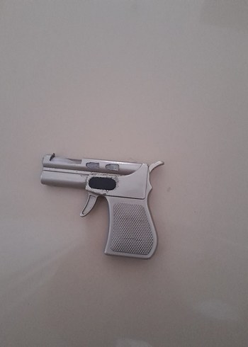 Gri Plastik Oyuncak Tabanca ÇAKMAK