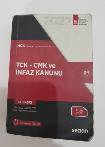 TCK, CMK ve İnfaz Kanunu - 61. Baskı 2022