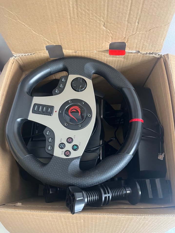 Rampage V900-S Kırmızı Oyun Direksiyonu Seti - Görsel 4