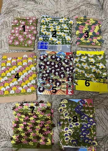 Çiçekli El Yapımı Yazma Kenarı