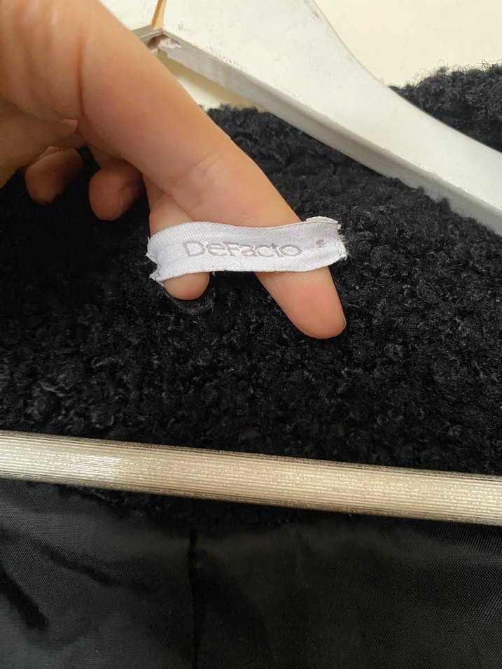 Siyah Uzun Peluş Kadın Kaban - Görsel 3