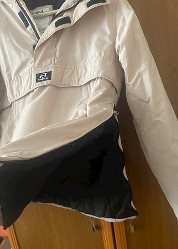 Pudra pembesi Kapüşonlu Fermuarlı Kadın Ceket - Görsel 4