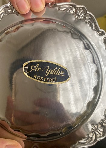 Altı Parlak Altın Renkli Dekoratif Tabak - Görsel 4