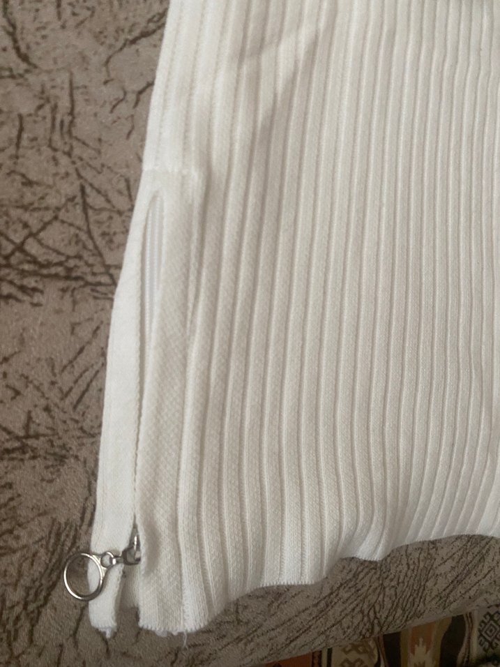 Beyaz Midi Örgü Kadın ikili takım - Görsel 5