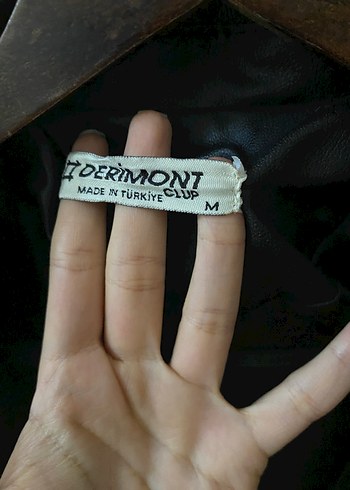 Siyah Deri Biker Ceket - Görsel 4