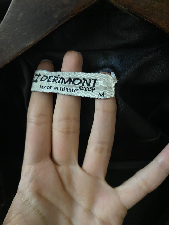 Siyah Deri Biker Ceket - Görsel 4