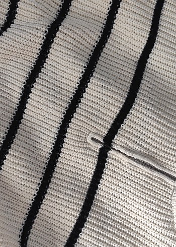 Çizgili Uzun Kollu Kadın Triko - Görsel 2