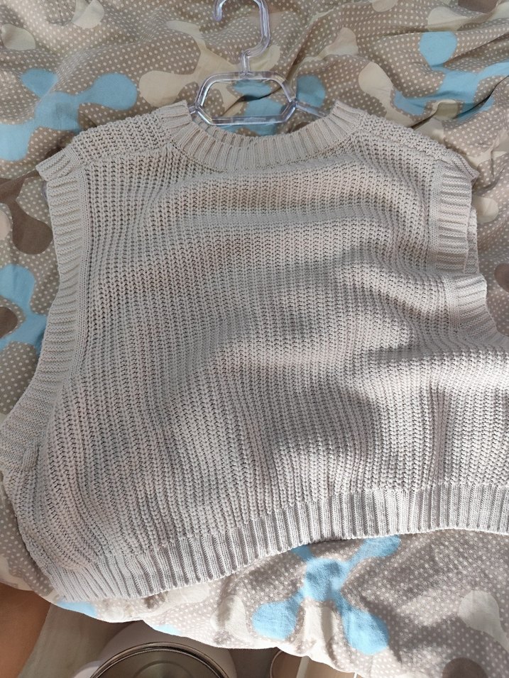 Gri Örgü Kadın Süveter - Görsel 2