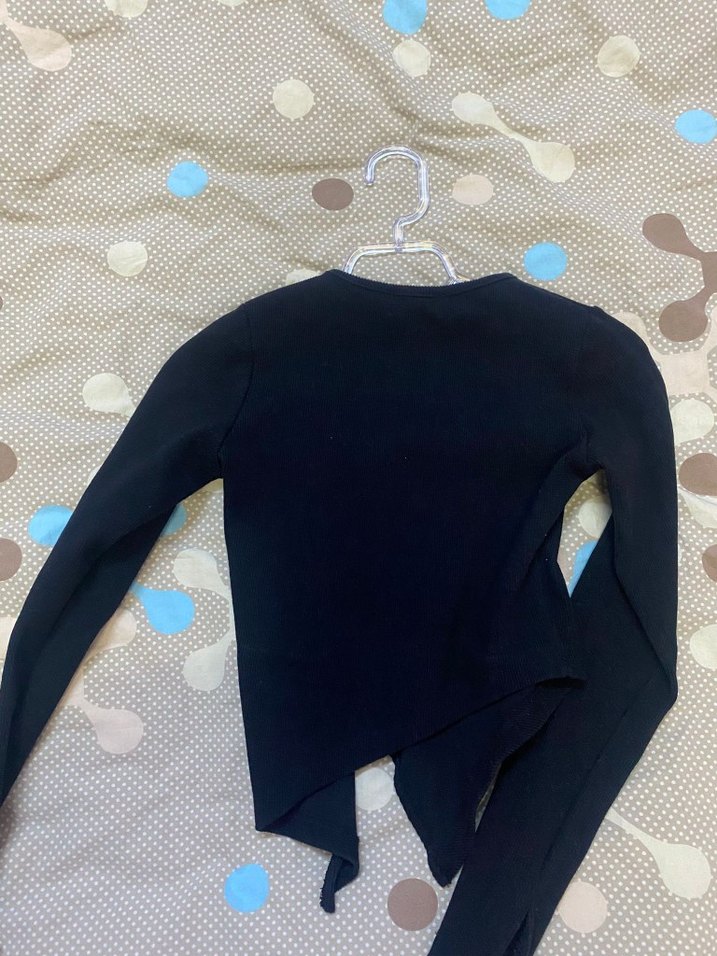 Siyah Uzun Kollu Fitted Kadın Kazak - Görsel 2