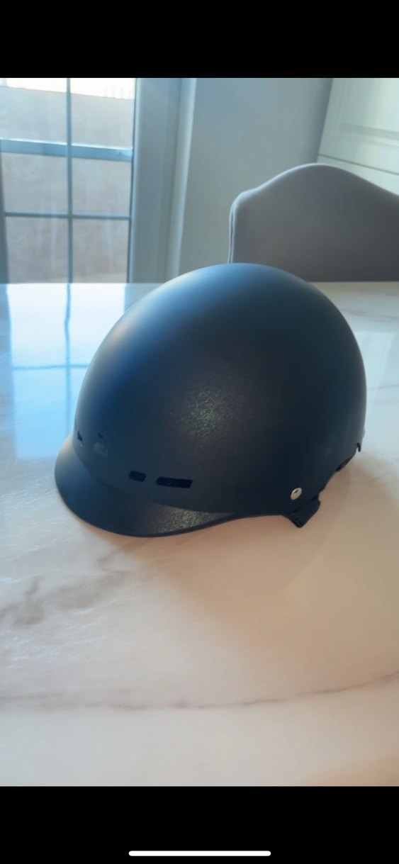 Siyah binicilik Kaskı Velcro - Görsel 3