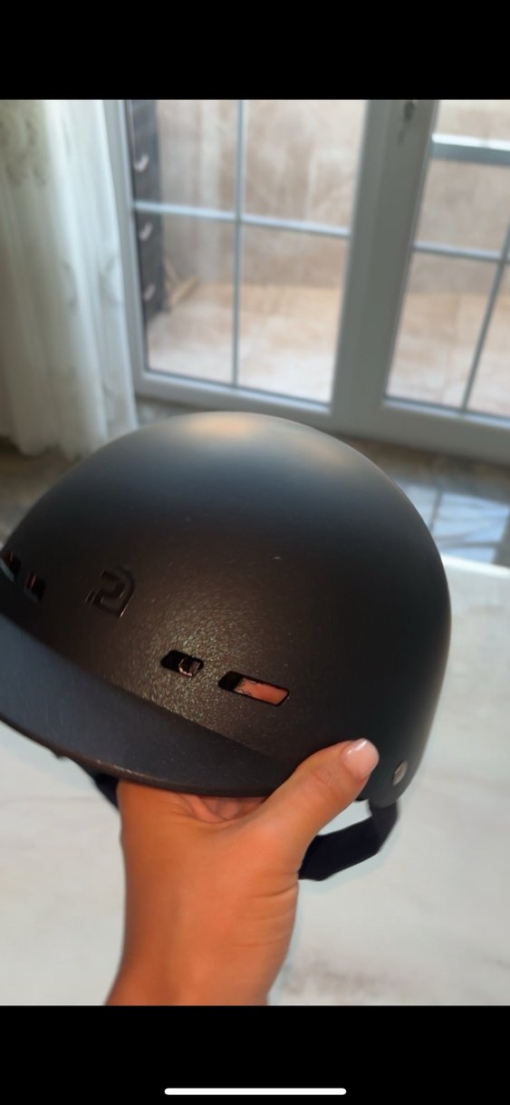 Siyah binicilik Kaskı Velcro - Görsel 4