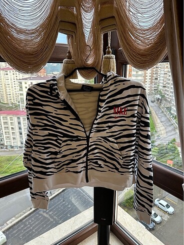 Nike yarım hırka orijinal zebra hırka
