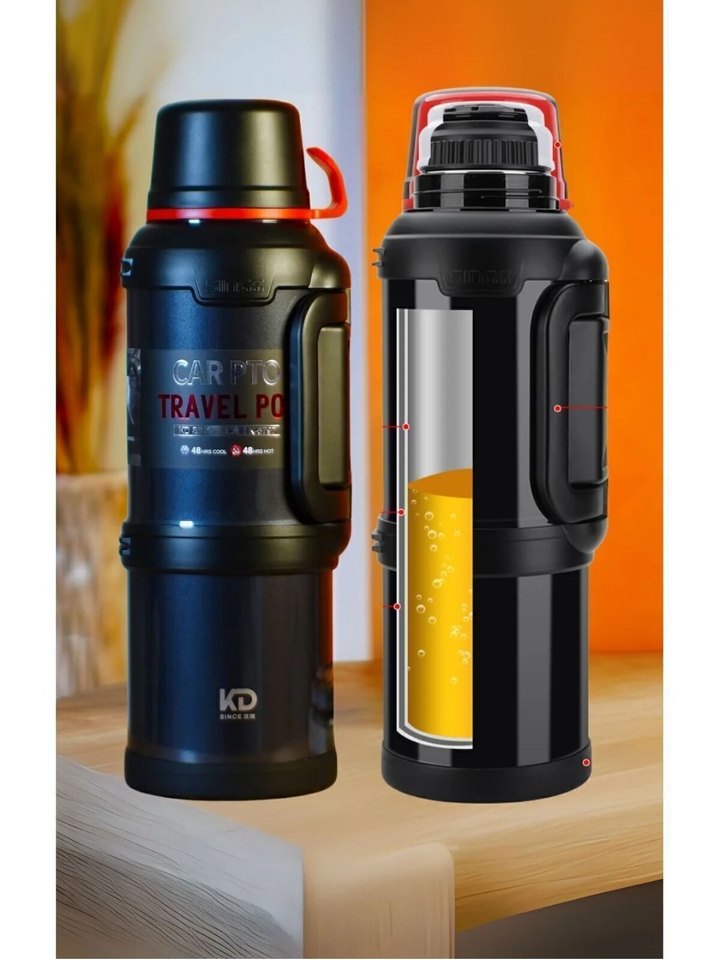 Dağcı Termosu 304 Paslanmaz Çelik 48 saat soğuk sıcak koruma - Görsel 5