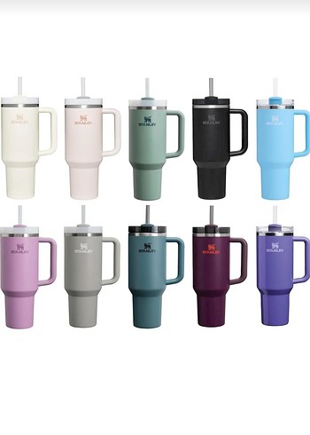 Stanley Pastel Mavi Termos Kupa Pipetli Orjinal ithal - Görsel 2