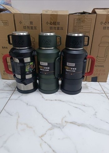316 Paslanmaz Çelik Safe 3.2LT Termos 48 saat soğuk,sıcak koruma - Görsel 2