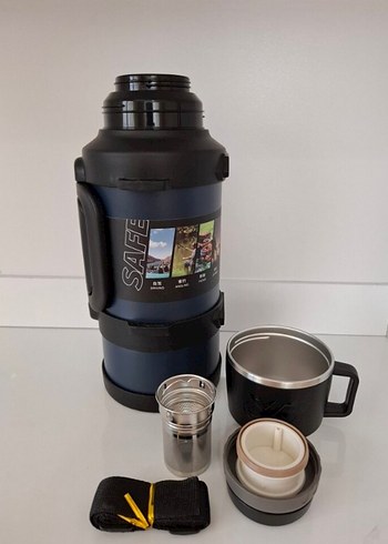 316 Paslanmaz Çelik Safe 3.2LT Termos 48 saat soğuk,sıcak koruma - Görsel 5