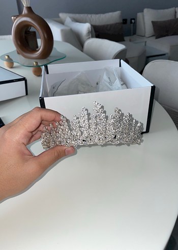 Medihacambaz Lavin Zirkon Taşlı Gelin Tacı - Görsel 3