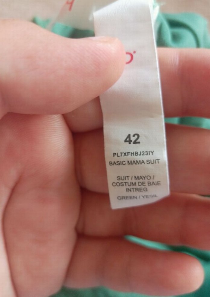 Yeşil İnce Askılı Kadın Mayo - Görsel 4