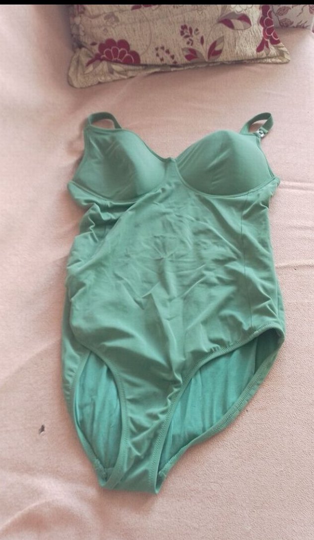 Yeşil İnce Askılı Kadın Mayo - Görsel 2