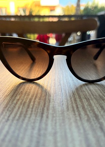 Beden kahverengi Renk Vogue cateye Parlak Koyu Bej Vintage Kadın Güneş Gözlüğü