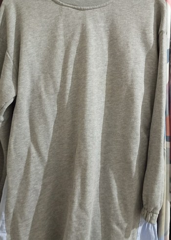 Gri Uzun Kollu Kadın tunik - Görsel 2