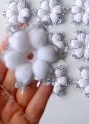 Örgü papatya  her renk  örülür  - Görsel 3