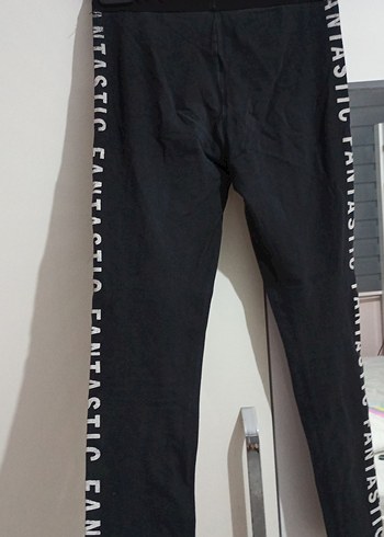 Siyah Elastik Bel Kadın Denim Tayt - Görsel 5