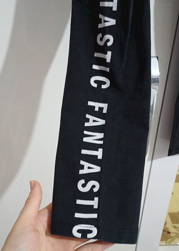 Siyah Elastik Bel Kadın Denim Tayt - Görsel 4