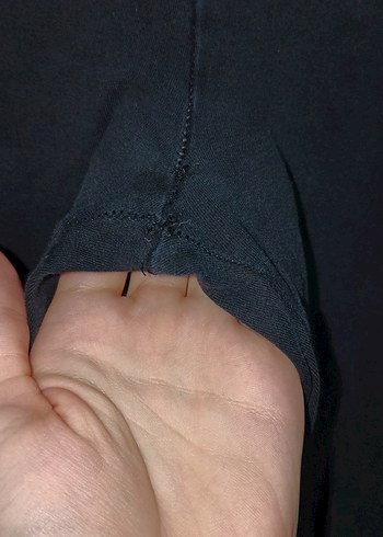 Siyah Elastik Bel Kadın Denim Tayt - Görsel 6