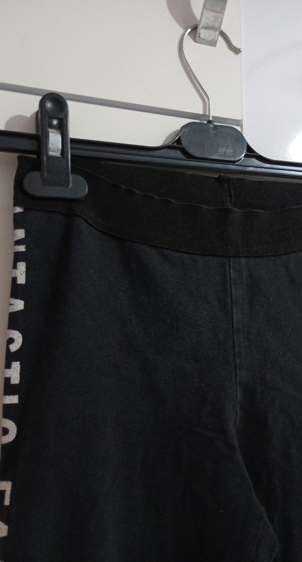 Siyah Elastik Bel Kadın Denim Tayt - Görsel 2