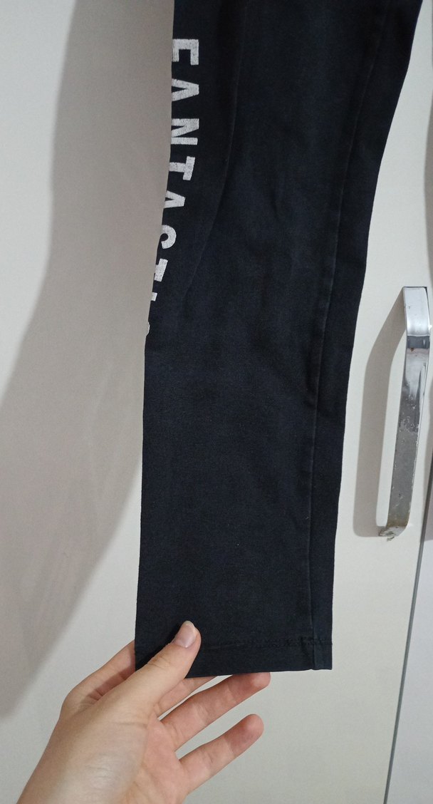 Siyah Elastik Bel Kadın Denim Tayt - Görsel 3