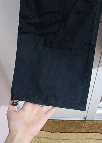 Siyah Kadın Paraşüt Pantolon - Görsel 4