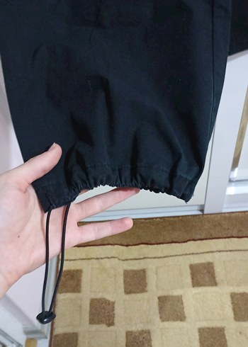 Siyah Kadın Paraşüt Pantolon - Görsel 5