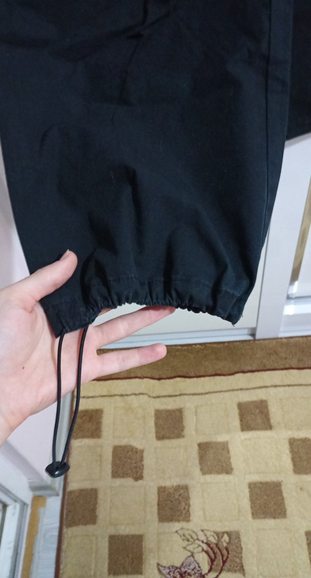 Siyah Kadın Paraşüt Pantolon - Görsel 5