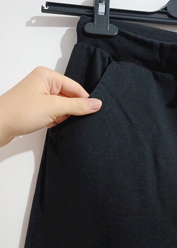 Siyah Kadın Rahat Kesim Eşofman Altı - Görsel 5