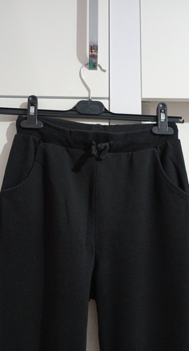 Siyah Kadın Rahat Kesim Eşofman Altı - Görsel 3