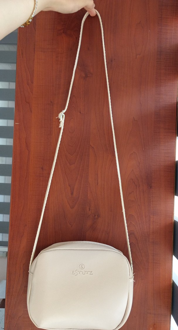 Bej Renk Deri Kadın Çanta - Görsel 2