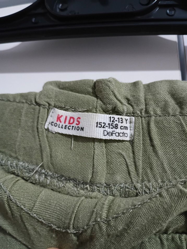 Çocuk Keten Salaş Pantolon - Görsel 4