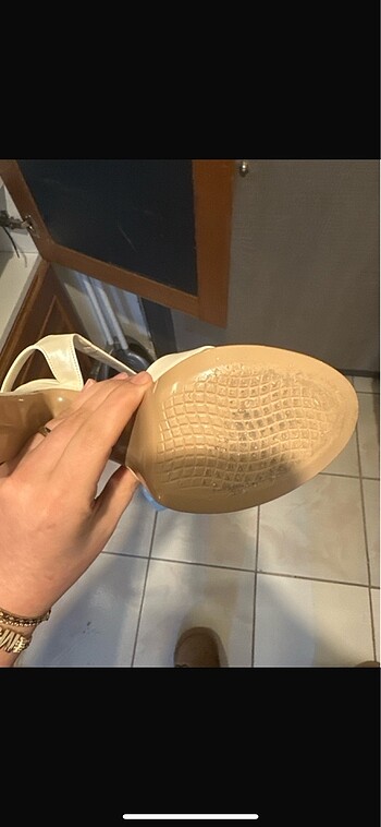 38 Beden 11 cm koşma garantili gelinlik ayakkabısı