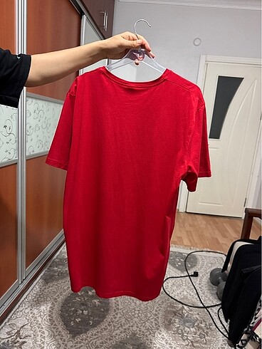 Original Penguin Kırmızı yazılı tişört