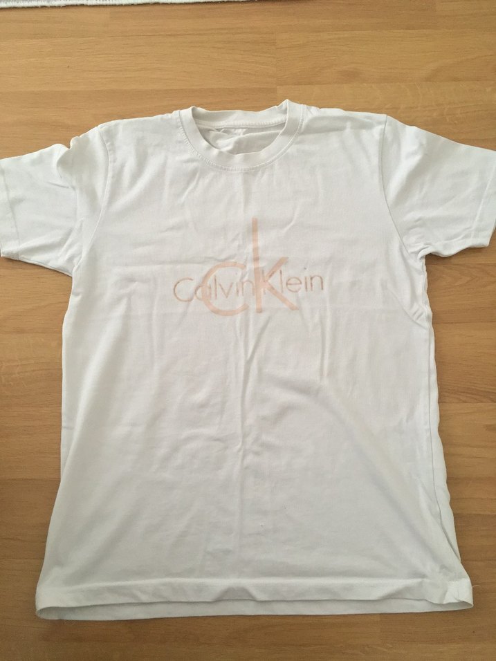 Calvin Klein Beyaz Baskılı Erkek Tişört - Görsel 2