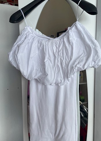 Zara beyaz günlük elbise