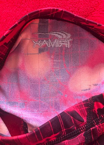 Erkek Yüzme Şortu, Kırmızı ve Yeşil - Görsel 4