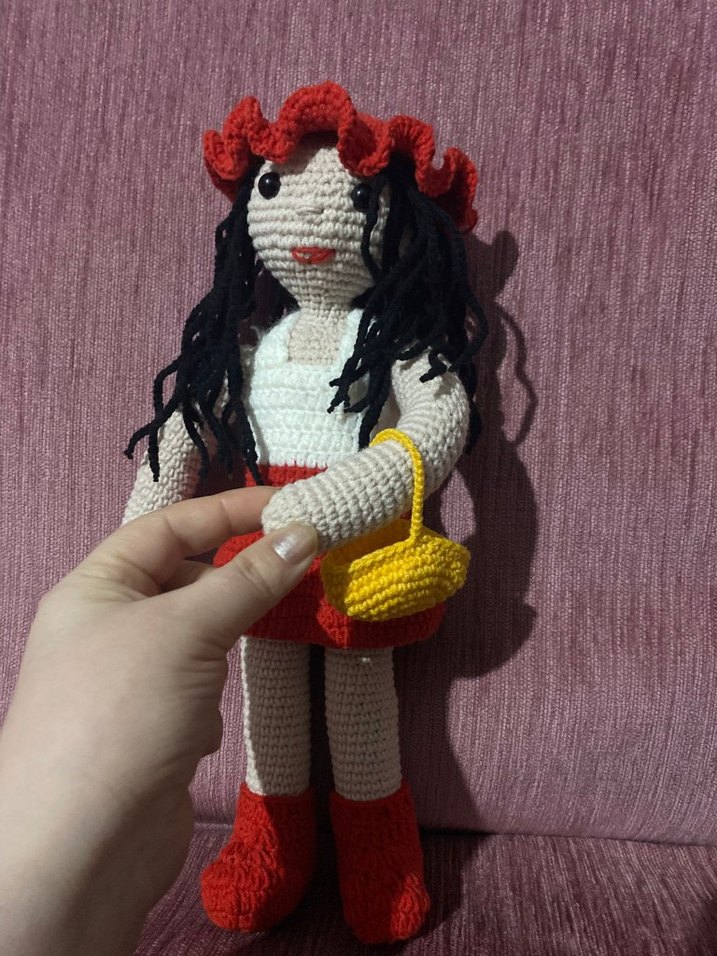 Renkli El Örgüsü Bebek - Görsel 2