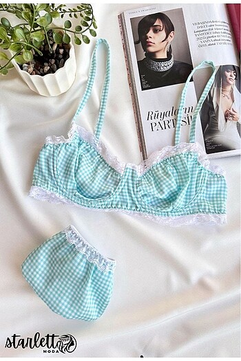Pinterest Model Su Yeşili Bralet Takım