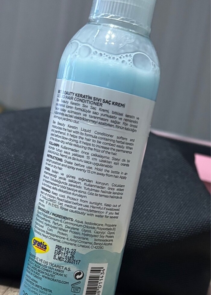 Bee Beauty keratin sıvı saç kremi - Görsel 2